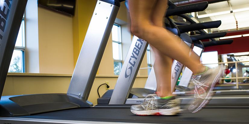 person on a treadmill