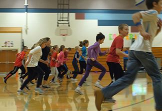 kids in gym class